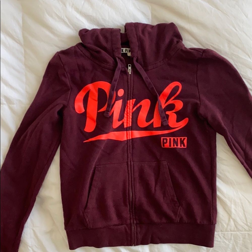 VS PINK full zip sweatshirt